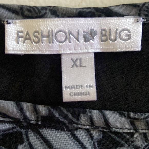 Fashion Bug Fully Lined Ultra Flowy Tunic with Faire Isle Print - Picture 6 of 6